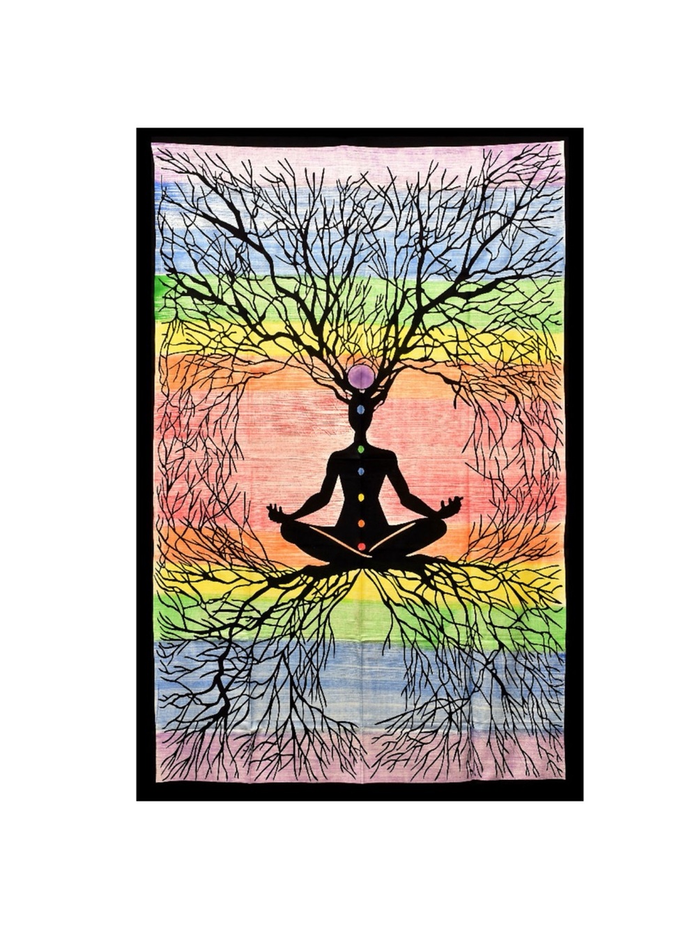 The ThreadHeads Rooted Chakra Meditation Tapestry 89" x 83"